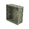 caja cuadrada de 1/2" 3/4" para pvc conduti pesado.