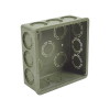 caja cuadrada de 1/2" 3/4" para pvc conduti pesado.