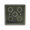 caja cuadrada de 1/2" 3/4" para pvc conduti pesado.
