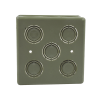 caja cuadrada de 1/2" 3/4" para pvc conduti pesado.