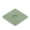 tapa para caja cuadrada de 4 " para instalaciones con tubería pvc conduit pesado.