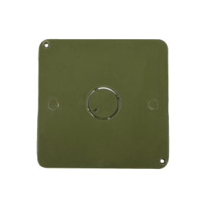 tapa para caja cuadrada de 4 " para instalaciones con tubería pvc conduit pesado.