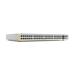 switch stackeable capa 3, 48 puertos 10/100/1000 mbps + 4 puertos sfp+ 10 g, fuente redundante