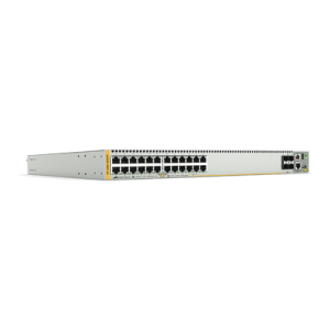 switch poe+ stackeable capa 3, 24 puertos 10/100/1000 mbps + 4 puertos sfp+ 10 g y dos bahías hotswap psu, versión federal