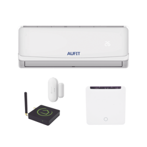 kit para automatización / compatible con cualquier minisplit aufit / minisplit chi r32 12k 110 / termostato ir2900zw / hub controlador hc8 / contacto magnético inalámbrico cst2c