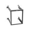 rack panzone® de montaje en pared, de 19in, profundidad ajustable, rieles numerados y roscados #12 24, 12 ur, color negro