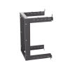 rack panzone® de montaje en pared, de 19in, profundidad ajustable, rieles numerados y roscados #12 24, 18 ur, color negro