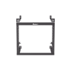 rack panzone® de montaje en pared, de 19in, profundidad ajustable, rieles numerados y roscados #12 24, 9 ur, color negro