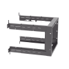 rack panzone® de montaje en pared, de 19in, profundidad ajustable, rieles numerados y roscados #12 24, 9 ur, color negro