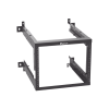 rack panzone® de montaje en pared, de 19in, profundidad ajustable, rieles numerados y roscados #12 24, 9 ur, color negro