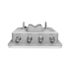 punto de acceso industrial super wi fi 6 conectorizado 2x2, doble banda simultanea en 2.4 y 5 ghz, hasta 400 m de cobertura, 512 usuarios concurrentes