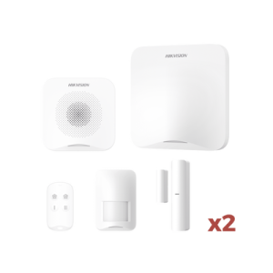 (ax home) kit de alarma ax home / incluye: 1 hub con batería de respaldo / 1 llavero / 1 pir / 2 contactos magnéticos / 1 sirena / wi fi / 3g/4g / compatible con hik connect p2p y hik partner pro