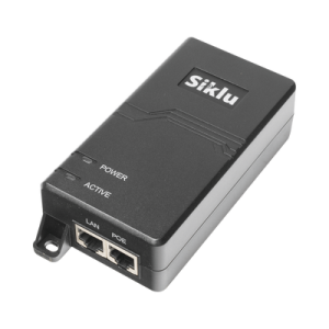 inyector poe pasivo, 1 gbps, 60 w, 55 vcc, 100 240 vca, cable ca