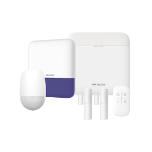 (ax pro) kit de alarma ax pro / incluye: 1 hub con bateria de respaldo / 1 sensores pir / 2 contactos magnéticos / 1 control remoto / 1 sirena inalambrica exterior / wifi / compatible con hik connect p2p