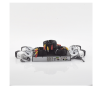 kit turbohd 5 megapixel / dvr 4 canales / 4 cámaras de 5 megapixel con micrófono integrado / 4 cables 18 metros / fuente de poder profesional