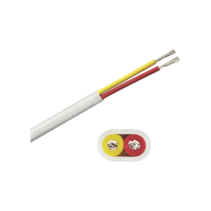 rollo de cable plano grado marino calibre 16, de 2 conductores (rojo y amarillo) de 100 pies (30.48 m).