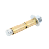 kit de 4 piezas de taquete tipo barrenancla con tornillo de 3/8" x 3" con taquete de 1/2".
