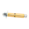 kit de 4 piezas de taquete tipo barrenancla con tornillo de 3/8" x 3" con taquete de 1/2".