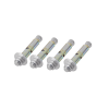 kit de 4 piezas de taquete tipo barrenancla con tornillo de 3/8" x 3" con taquete de 1/2".
