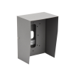 cubierta industrial para montaje de porteros ip fanvil y grandstream, pintura electrostática color gris.
