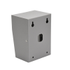 cubierta industrial para montaje de porteros ip fanvil y grandstream, pintura electrostática color gris.