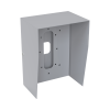 cubierta industrial para montaje de porteros ip fanvil y grandstream, pintura electrostática color gris.