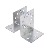base multiposición para postes de paso o esquina en cercos electricos 100% acero galvanizado.