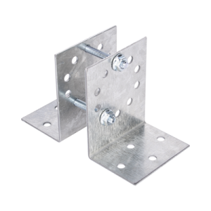 base multiposición para postes de paso o esquina en cercos electricos 100% acero galvanizado.