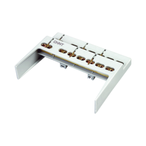 soporte + barra de conexion (4 mod) (4+2 entr.) ip40