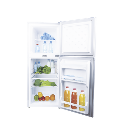 refrigerador combinado solar de 105l (3.7 ft3) 12/24v, solución todo en uno para aplicaciones aisladas y eficiencia energética. refrigerador combinado solar de 105l (3.7 ft3) 12/24v, solución todo en uno para aplicaciones aisladas y eficiencia energética.