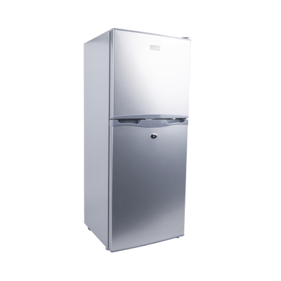 refrigerador combinado solar de 105l (3.7 ft3) 12/24v, solución todo en uno para aplicaciones aisladas y eficiencia energética. refrigerador combinado solar de 105l (3.7 ft3) 12/24v, solución todo en uno para aplicaciones aisladas y eficiencia energética.