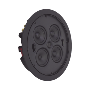 altavoz delgado de 3 vías para empotrar en el techo tres woofers de 3 ", un altavoz de medios de 3" y (1) tweeter de cúpula de seda de 20 mm