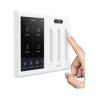 control touch desde su pantalla en pared, compatible con 3 cargas para controlar iluminacion.