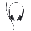 jabra biz 1500 duo, auricular profesional con cancelación de ruido, ideal para contact center con conexión qd (1519 0157)