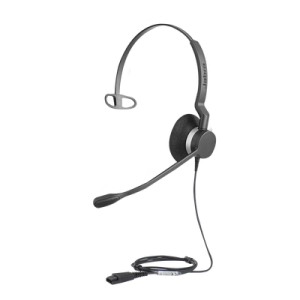 jabra biz 2300 mono con conexión qd, resistente para contact center con brazo articulado con giro de 360º (2303 820 105)