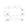 diplexor 617 960/1695 2700mhz 250w 161dbc n type ip67 .