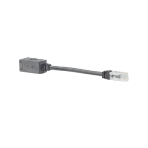 adaptador para desconexión accidental segura, jack a plug categoría 6a, utp, cm, 20.3 cm de longitud, color negro