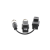 kit de transceptor (balluns) turbohd con boton push / hasta 8 mp (4k) / 100% cobre / soporta hd tvi / ahd / cvi / cvbs / audio por coaxitron / datos para menu de configurar de cámaras