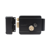 cerradura eléctrica con botón de salida / incluye llave / exterior / izquierda / color negro
