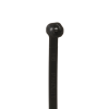cincho de nylon 6.6 dome top®, con lengüeta de bloqueo de acero inoxidable, 203 mm largo x 4.7mm ancho, color negro, exterior resistente a rayos uv, paquete de 100pz