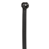 cincho de nylon 6.6 dome top®, con lengüeta de bloqueo de acero inoxidable, 203 mm largo x 4.7mm ancho, color negro, exterior resistente a rayos uv, paquete de 1000pz