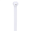 cincho de nylon 6.6 dome top® con lengüeta de bloqueo de acero inoxidable, 305 mm largo x 4.7mm ancho, color natural, paquete de 100pz