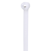 cincho de nylon 6.6 dome top® con lengüeta de bloqueo de acero inoxidable, 305 mm largo x 4.7mm ancho, color natural, paquete de 100pz