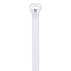 cincho de nylon 6.6 dome top® con lengüeta de bloqueo de acero inoxidable, 305 mm largo x 4.7mm ancho, color natural, paquete de 100pz