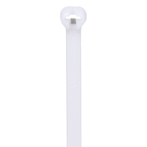 cincho de nylon 6.6 dome top® con lengüeta de bloqueo de acero inoxidable, 305 mm largo x 4.7mm ancho, color natural, paquete de 100pz