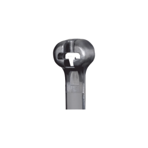 cincho de nylon 6.6 dome top®, con lengüeta de bloqueo de acero inoxidable, 620 mm largo x 7mm ancho, color negro, exterior resistente a rayos uv, paquete de 100pz