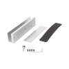 montaje para puerta de vidrio / compatible con chapa mag600led/mag600nled/mag600ntled
