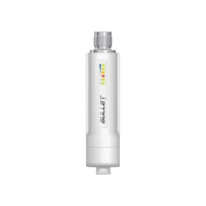 radio airmax bullet m2hp, hasta 100 mbps, frecuencia de 2 ghz (2412 2472 ghz), no incluye adaptador poe