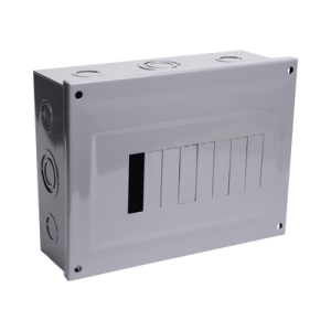 centro de carga para sobreponer, 08 polos, 100 a, 1 fase 3 hilos, 120/240 v ac, 60hz