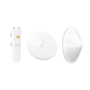 kit de radio c5c con antena de 28dbi, frecuencia (4.9 6.5 ghz), para hasta 20 km, radomo, poe y jumpers incluidos